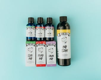 Pup Pack Dog Set from Pup Oils – All-Natural Care for Your Furry Friend! – Pup Oils for Calming, Allergies, Digestion, & Cleaning for Dogs