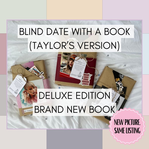 Blind Date with a Surprise Book (Taylor’s Version) DELUXE | Bookish Swiftie Themed Gift | Bookish Stickers | Evermore