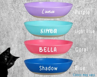 Customizable Non-Slip Plastic Cat Bowl