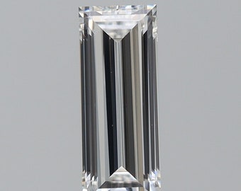 GIA Cert. Natural Diamond - 0.41 ct. F Color, VS1 Baguette