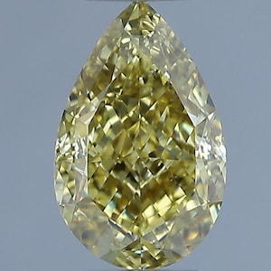 1.01 ct. Fancy Brown-Yellow, Natural Even, SI1 Pear - GIA Cert. Natural Fancy Color Diamond
