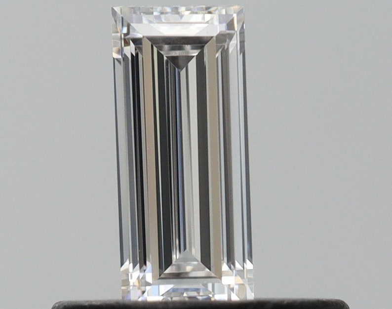 GIA Cert. Natural Diamond 0.30 ct. E Color, VS1 Baguette image 1