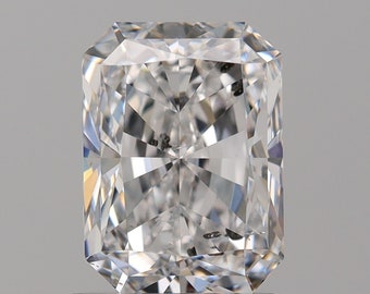 GIA Cert. Natural Diamond - 1.70 ct. D Color, SI2 Radiant