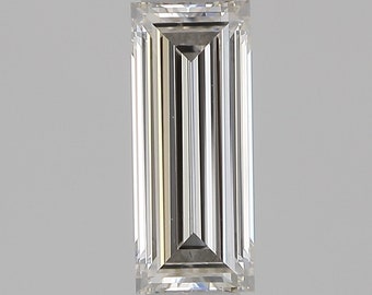 GIA Cert. Natural Diamond - 0.50 ct. H Color, VS1 Baguette