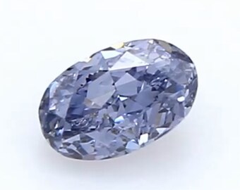 0.14 ct. Fancy Grayish Violet, Natural Even, Oval - GIA Cert. Natural Fancy Color Diamond (Argyle Violet)