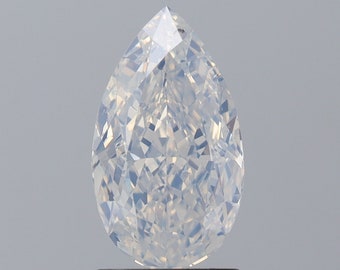 2.06 ct. Fancy White, Natural Even, I1 Pear - GIA Cert. Natural Fancy Color Diamond