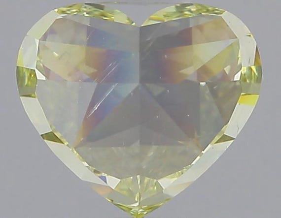 1.52 Ct. Fancy Yellow, Natural Even, SI1 Heart - GIA Cert. Natural