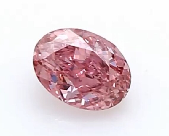 0.11 Ct. Fancy Intense Purplish Pink, Natural Even, Oval GIA 0.11 Ct. Fancy Intense Purplish Pink, Natural Even, Oval GIA