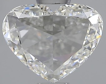 IGI Cert. Natural Diamond - 1.51 ct. G Color, VVS2 Heart Rose Cut