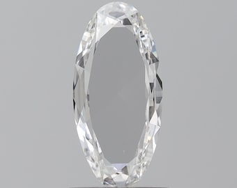 GIA Cert. Natural Diamond - 0.72 ct. E Color, VS2 Oval Rose Cut