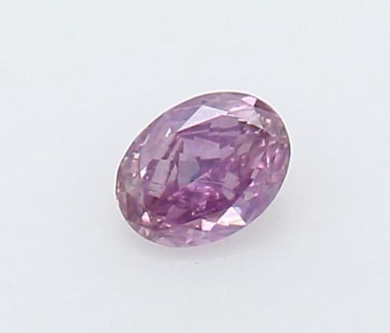 0.08 Ct. Fancy Intense Pink-purple, Natural Even, Oval - GIA