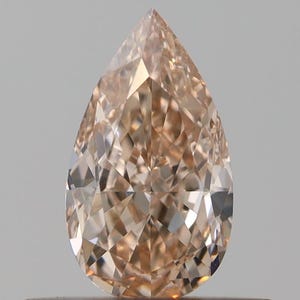 0.42 ct. Fancy Orange-Brown, Natural Even, VS2 Pear - GIA Cert. Natural Fancy Color Diamond