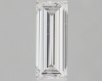 GIA Cert. Natural Diamond - 0.30 ct. D Color, SI1 Baguette