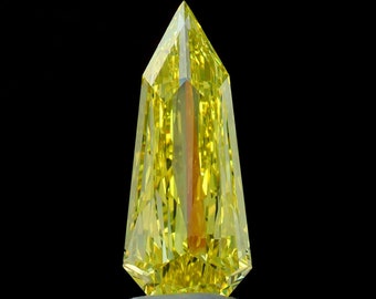 GIA Cert. Fancy Diamond - 4.02 ct. Fancy Yellow, Natural Even, VS1 Shield