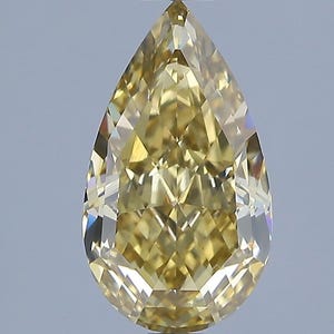 2.51 ct. Fancy Brown-Yellow, Natural Even, VS1 Pear - GIA Cert. Natural Fancy Color Diamond