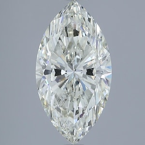 IGI Certified Natural Diamond - 4.07 ct. I Color, SI1 Marquise