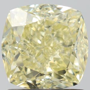 1.51 ct. Fancy Light Yellow, Natural Even, VS2 Cushion - GIA Certified Natural Fancy Color Diamond