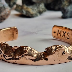 Copper Mountain | Solid Copper Bracelet for Men | 74 g | 0,39 x 0,19 Inches  | Men's Jewelry | Customized | Maximus | Us Taxes paid