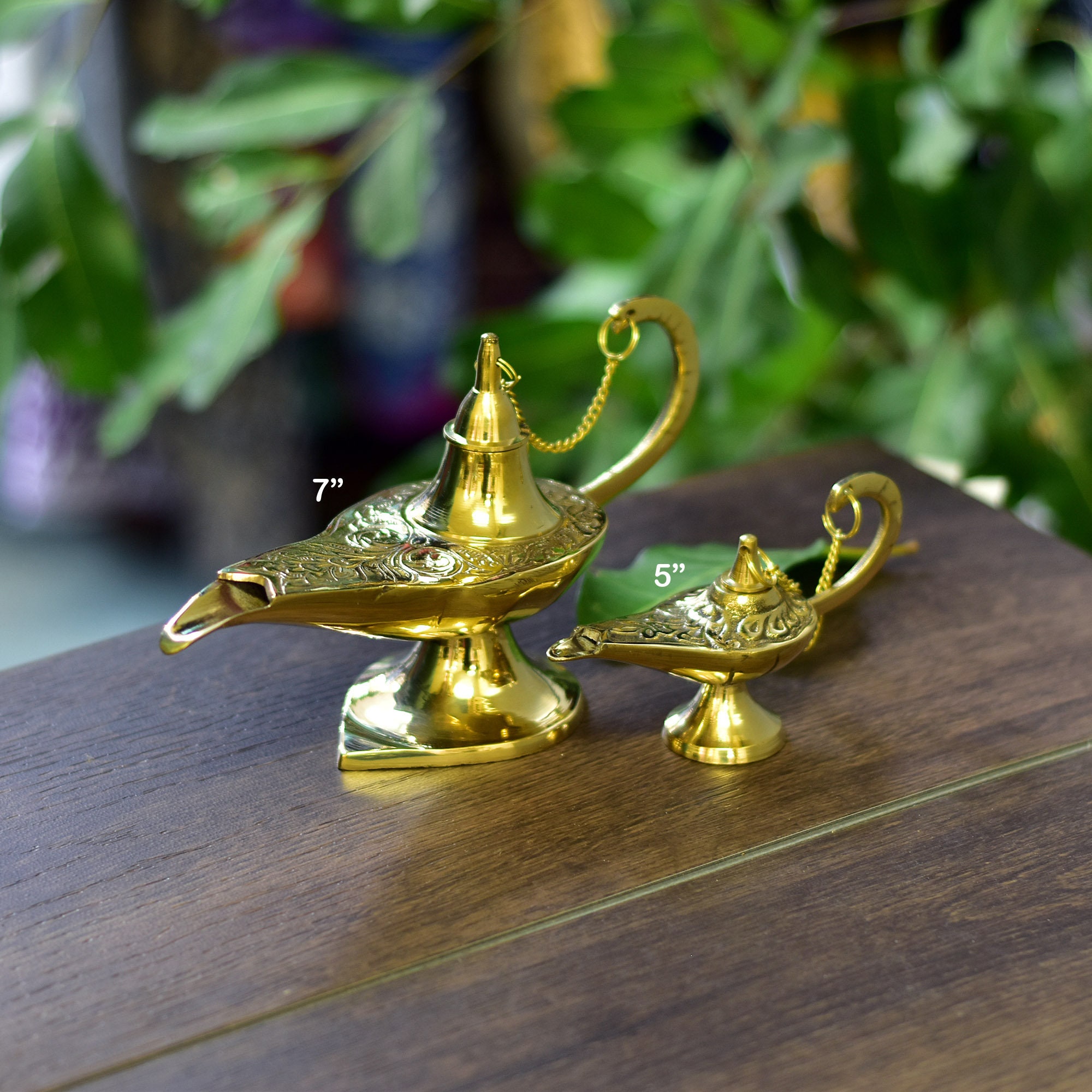  Zap Impex Brass Aladdin Genie Lamps Incense Burners (08 Inch) :  Home & Kitchen