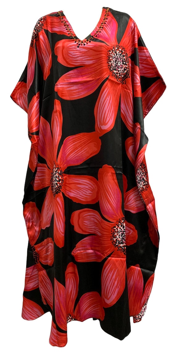 beaded kimono sleeve dress Beaded Striping Kimono Sleeve V Neck Gown