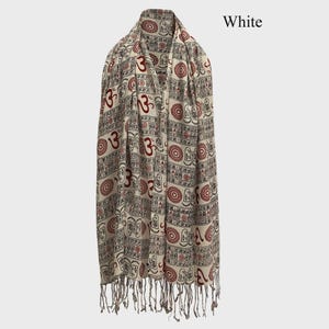 Indian Cotton Unisex Yoga Meditation Traditional Om Prayer Shawl Wrap Scarf