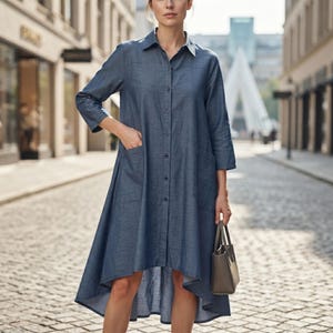 denim trench dress Size:10.5 US Women (7.5 UK/AU) May2026 Buy Stone Dresses for Black dress and this full