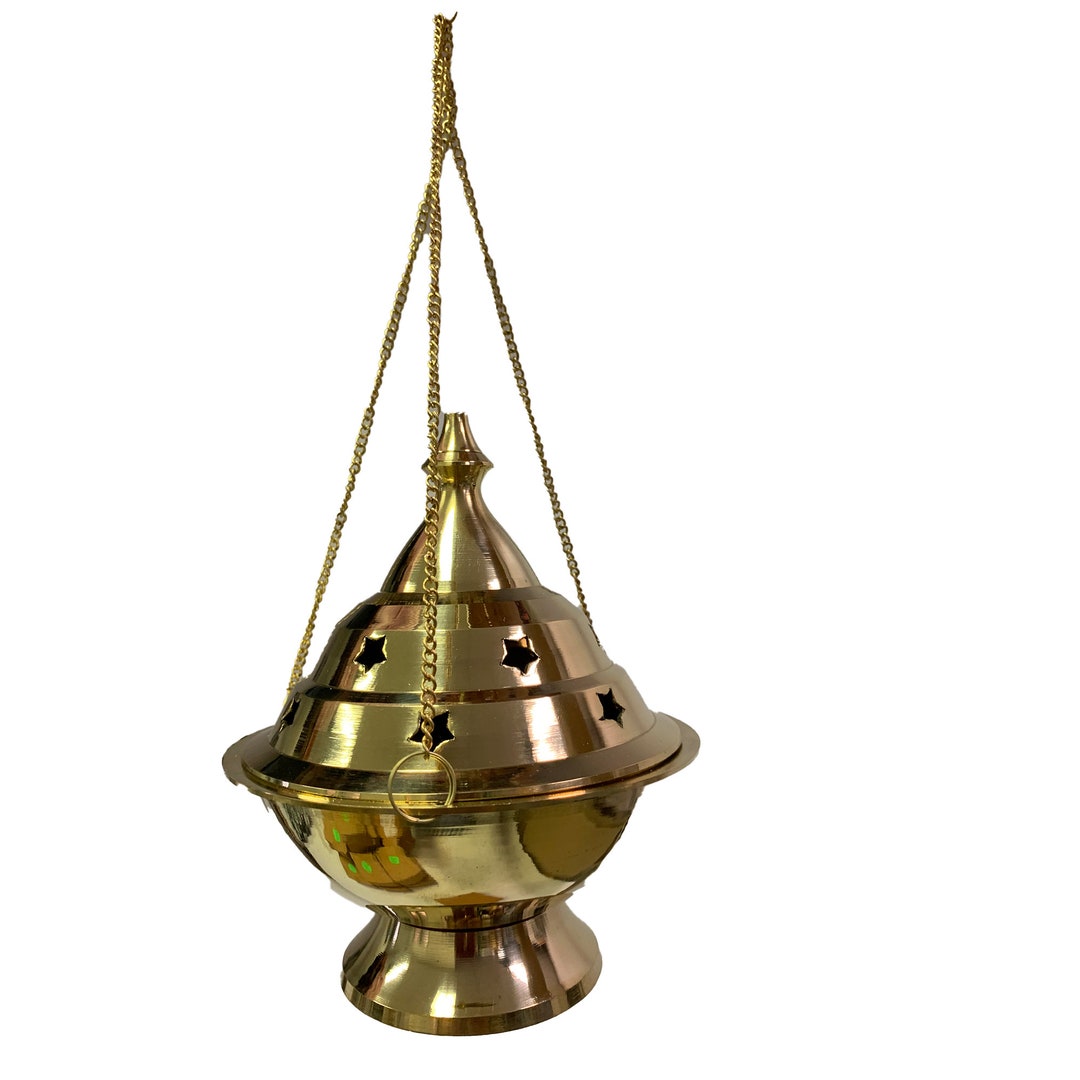Hanging Brass Burner Incense Resin Cone Burner Extra Large Etsy