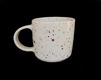 Speckle White Ceramic mug, Handmade Ceramic Mug, Pottery Mug, Stoneware Mug, Ceramic Coffee Mug, Unique Mug