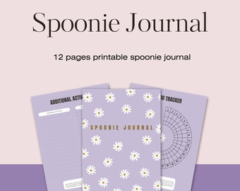 Spoonie Planner | Spoonie Printable | Chronic Illness Planner | Chronically Ill Printable | Spoonie Journal |