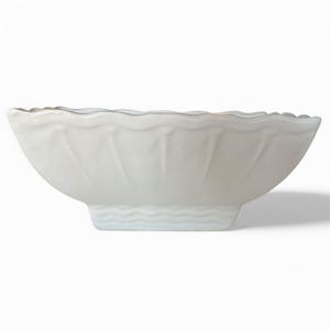 Vintage McCoy USA Pottery Cream White Planter 18x12x7,5 cm, mitten av århundradet