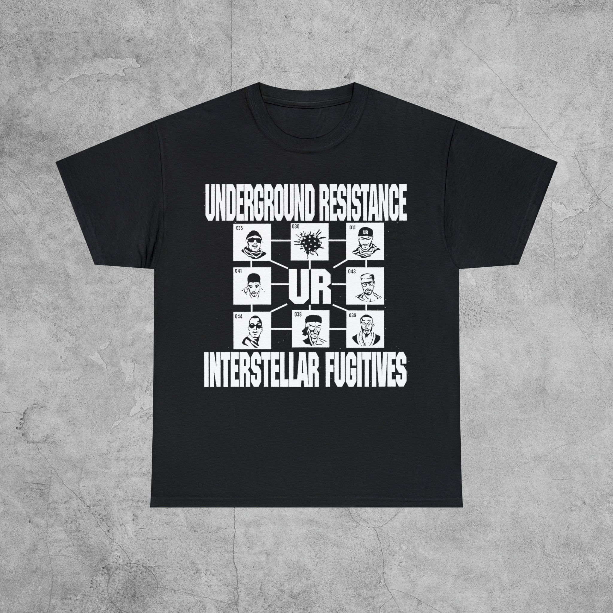 Underground Resistance Interstellar Fugitives T-shirt Underground Resistance Interstellar Fugitives T-shirt