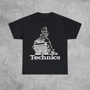 Technics Audio 90s Logo T-Shirt / Scratch DJ Turntables DMC Aphex Twin Hip-Hop Techno Electro Classic House Tee