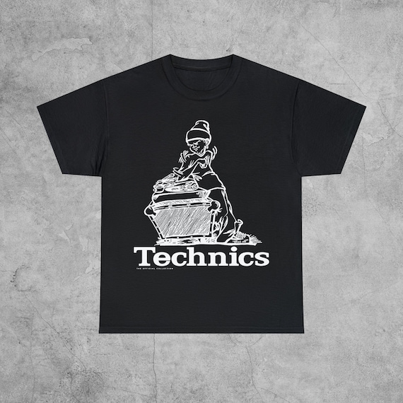Technics Audio 90s Logo T-shirt / Scratch DJ Turntables DMC Aphex