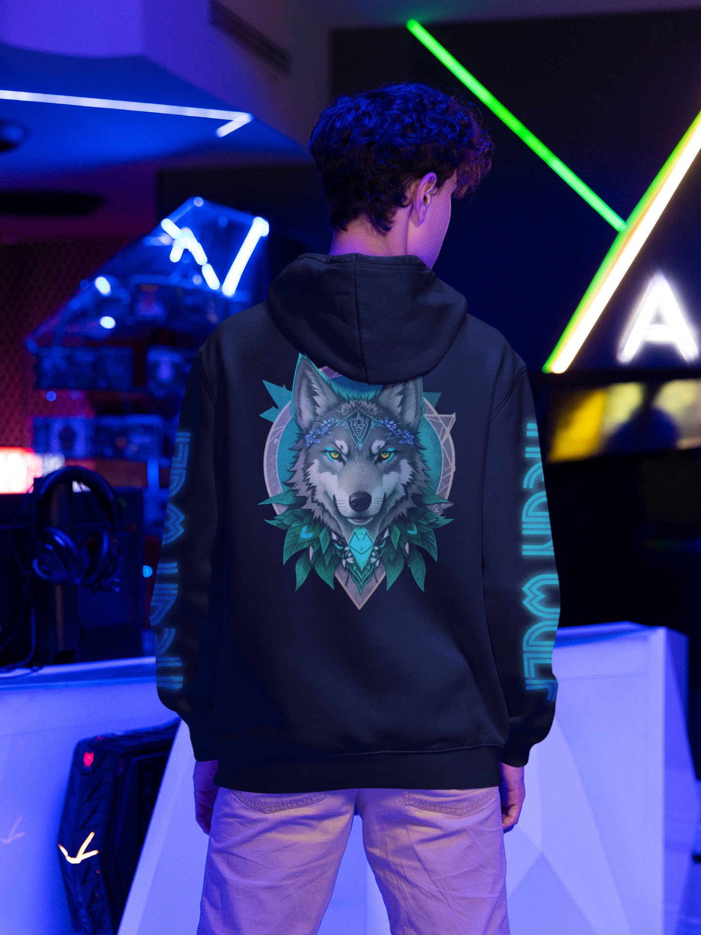Lone Wolf Hoodie Sweatshirt - Etsy