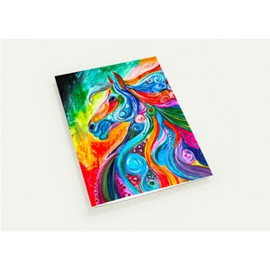 10 Greeting Cards, majestic rainbow horse, Pack of 10 Greeting Cards