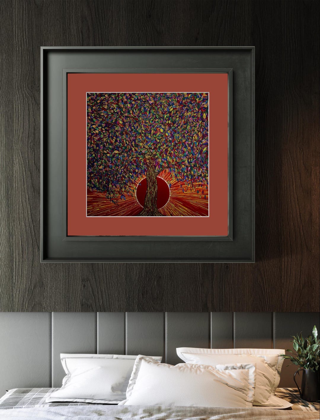 Tree of Life, Symbolic Art, Inspirational Art, Spiritual, Abstract Wall ...