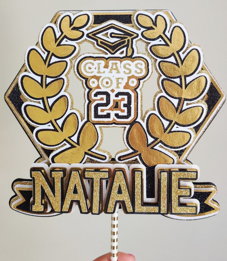 Graduation Cake Topper Grad Cake Topper Class of 2023/2024 Etsy