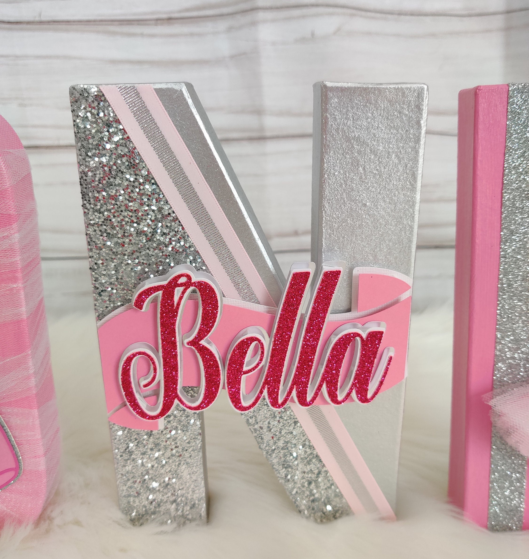 Ballerina ONE Birthday Letters, Pink Ballerina Paper Mache Letters ...