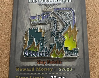 MHWI Fatalis Layered Pin