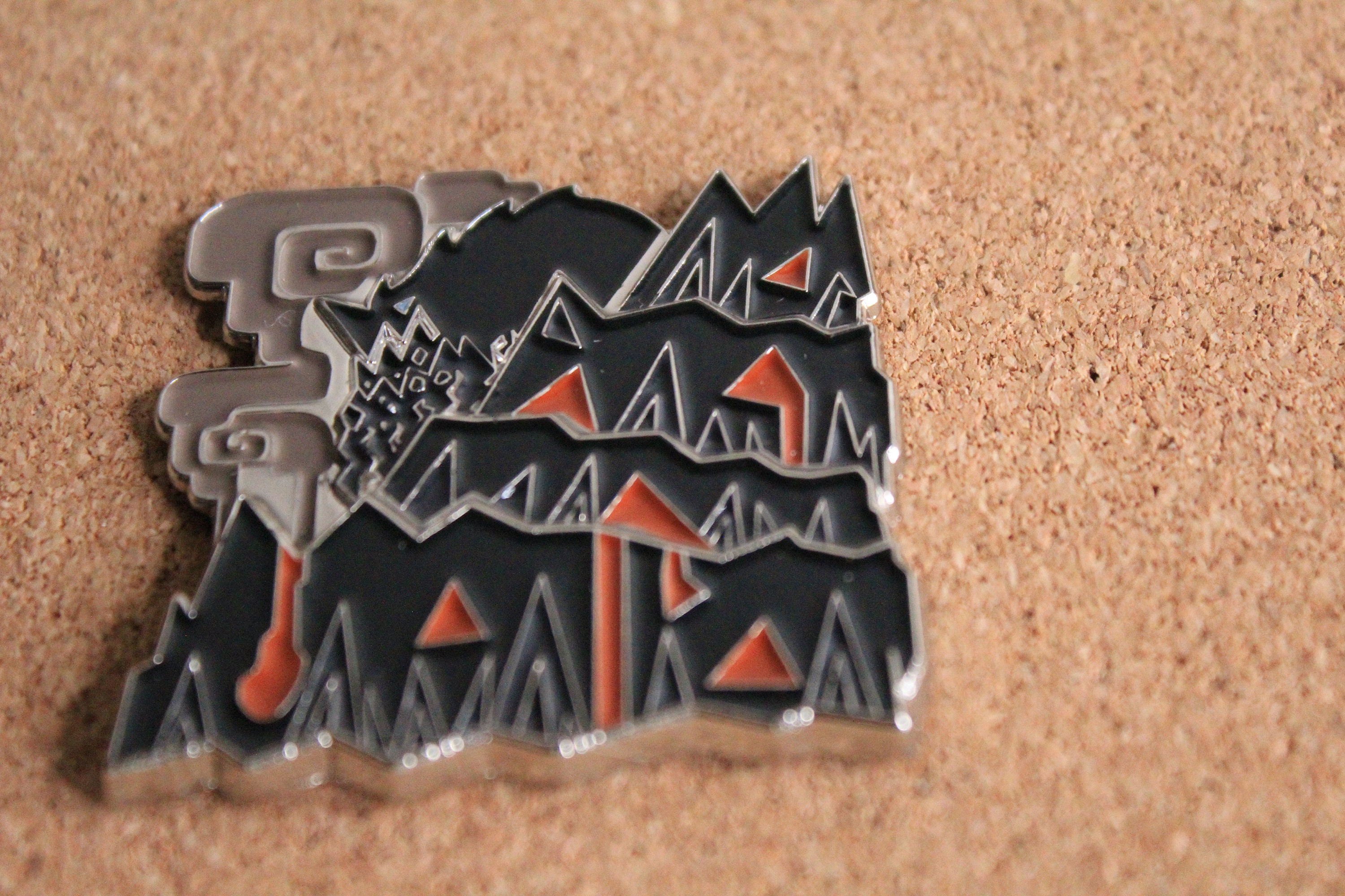 Layered Pin MHW Zorah Magdaros Layered Pin - Etsy