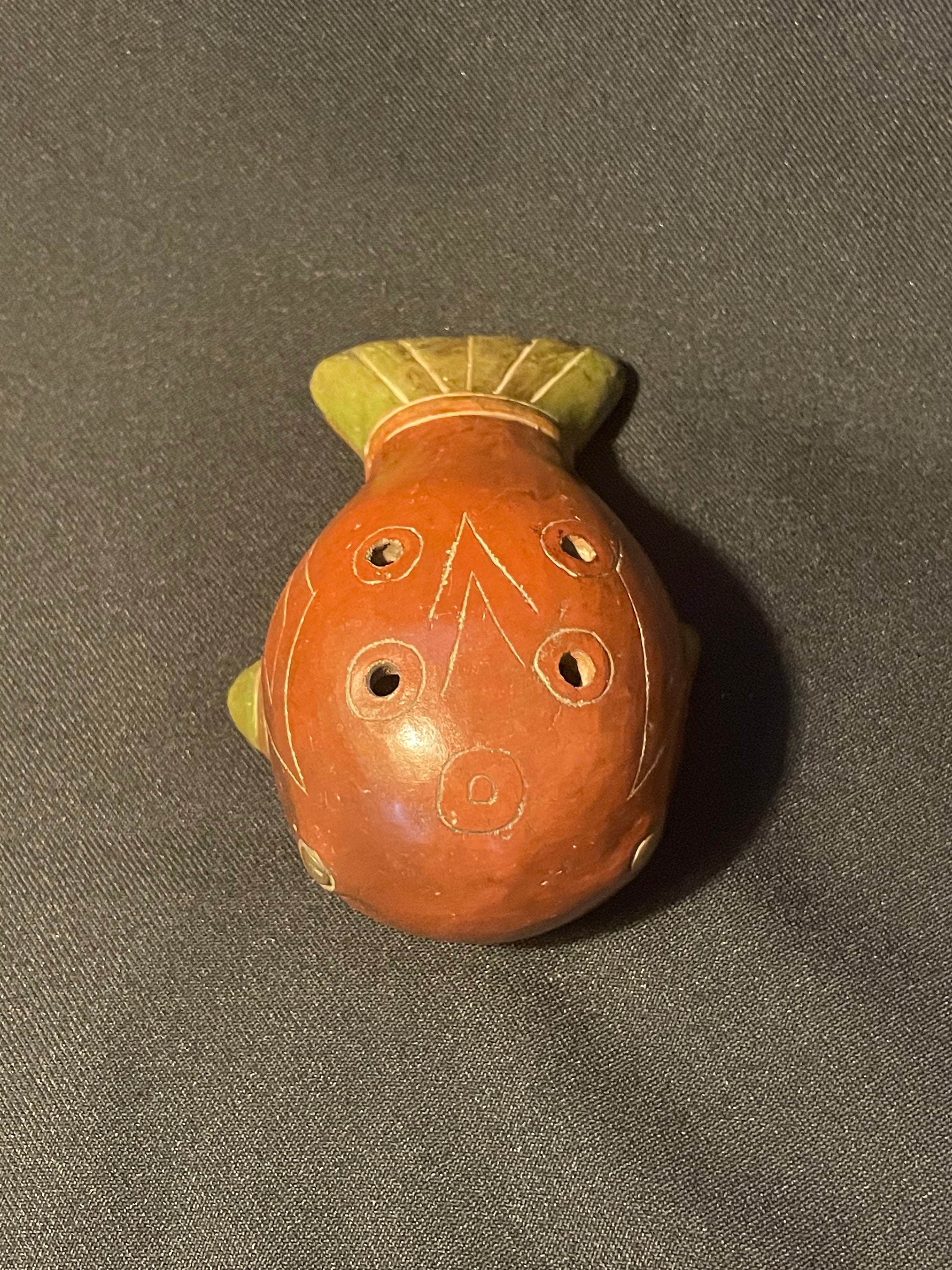 Mexican Clay Whistle / Ocarina Whale Etsy