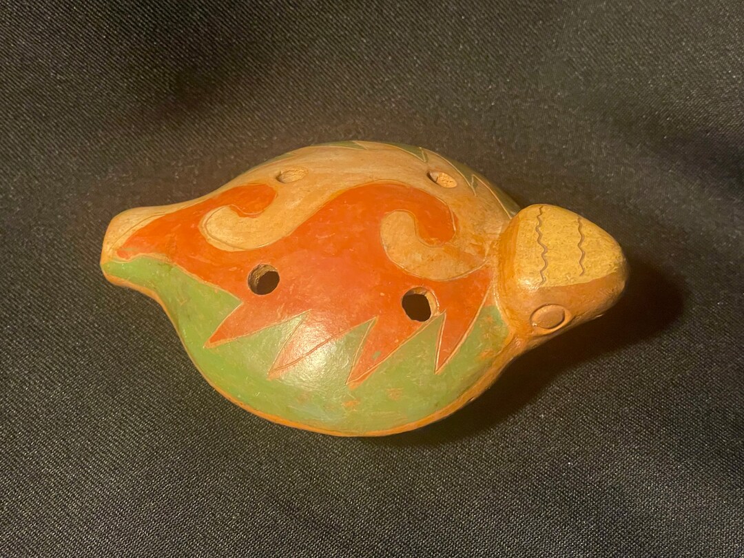 Mexican Clay Whistle/ Ocarina Turtle Etsy