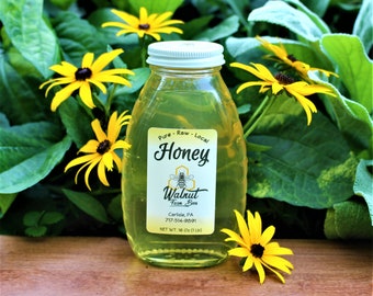 Pure, Raw, Pennsylvania Spring Locust Honey - 1 lb Glass