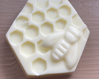 Honey bee and comb shaped soap with honey fragrance
