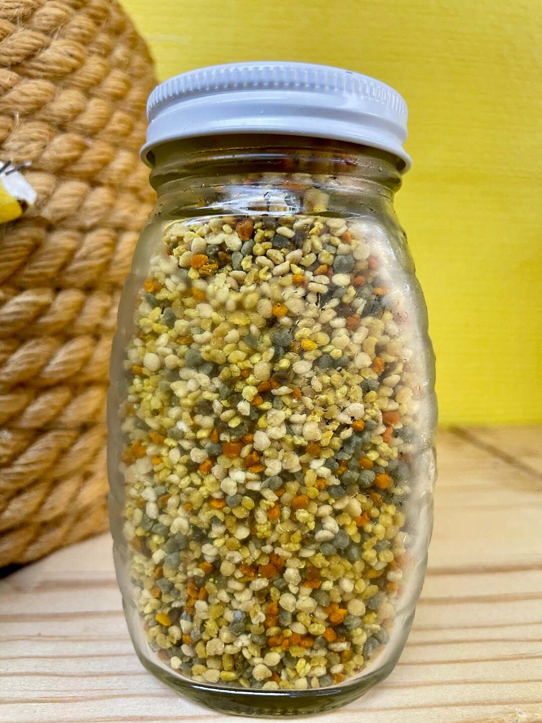 Pure, Raw, Fresh Frozen Honeybee Pollen in 8oz Glass Container Etsy