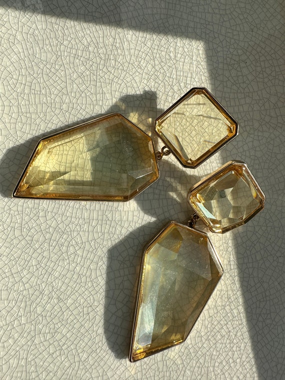 Geometric Transparent Acrylic Dangle Earrings for… - image 4