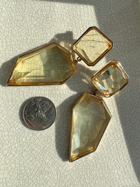 Geometric Transparent Acrylic Dangle Earrings for… - image 3