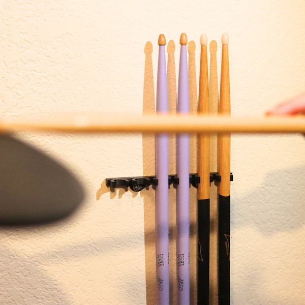 Drum Stick Holder | Drum Stick Display | Drum Stick Wall Mount | Drum Stick Rack | 6 drum stick wall holder