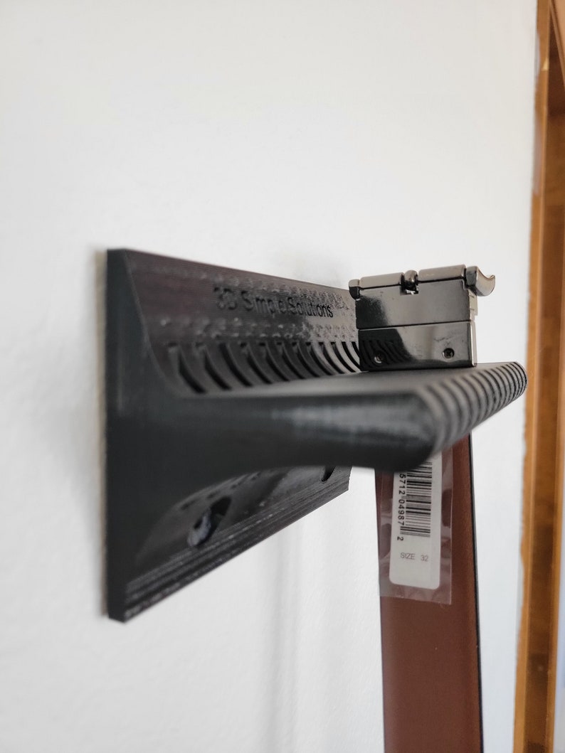 13 Slot Belt Organizer Sleek Black Etsy