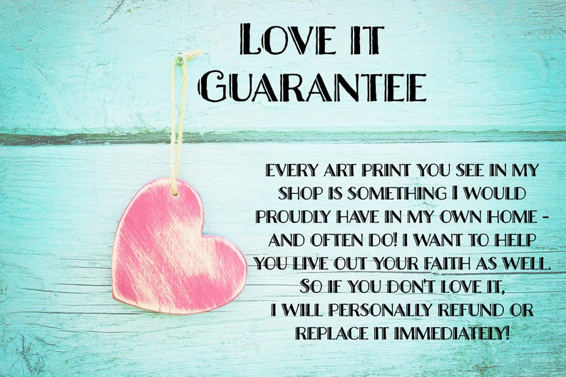 Love it guarantee. If you don't love it I will personally refund or replace it immediately